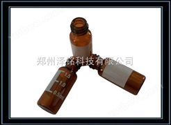 2ml8-425螺纹口琥珀色带标签玻璃样品瓶