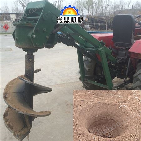 兰州新型拖拉机植树挖坑机 2017新型挖坑机厂家,