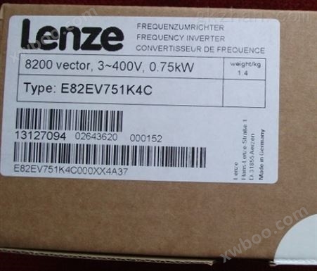 德国伦茨Len ze变频器E82EV453K4B201